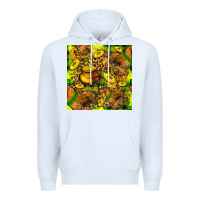 White St. Patrick's Chicken With Pot Of Gold Premium Hoodie - FaDigitalArtStudio
