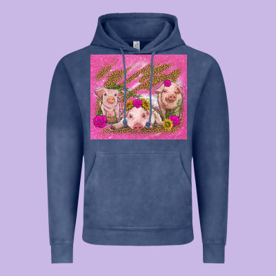 Pigs Vintage Hoodie Designed By Tumblerdesignbyshophia
