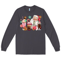 Smoke pink santa christmas santa coffe cups Long Sleeve Tee - CowGirlArtShop
