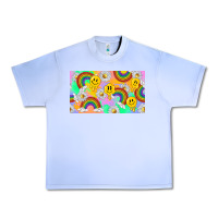 Grape Ice smile faces and rainbow and daisys Urban Heavy Tee - TumblerDesignByShophia