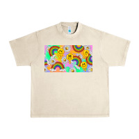 Sandshell smile faces and rainbow and daisys Urban Heavy Tee - TumblerDesignByShophia