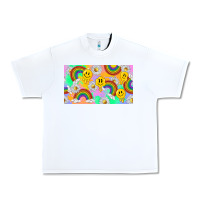 White smile faces and rainbow and daisys Urban Heavy Tee - TumblerDesignByShophia