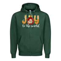Joy To The World Zipper Hoodie | Teevron