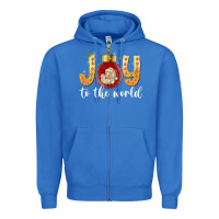 True Royal Joy To The World Zipper Hoodie - CowhideDigitalArt