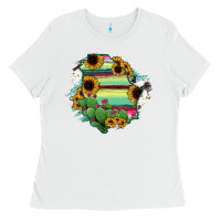 White Chihuahua State Of Mexico Map Ladies Tee - RanaPortraitStore
