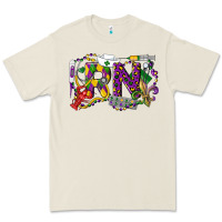 Bone RN Registered Nurse Mardi Gras Premium Tee - LillyAllenDesigns