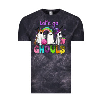 Cloud Black Let's go ghouls Vintage Tee - NancyCooperArtShop