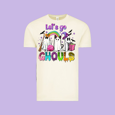 Let's Go Ghouls Vintage Tee Designed By Nancycooperartshop