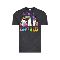 Vintage Black Let's go ghouls Vintage Tee - NancyCooperArtShop