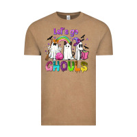 Vintage Coffee Let's go ghouls Vintage Tee - NancyCooperArtShop