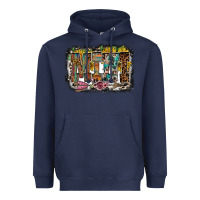 Navy mini western Heavyweight Hoodie - RacoonDesign