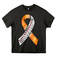 Asphalt Kidney Cancer Ribbon Baseball Heavy Core Tee - BundleAndBundleShop