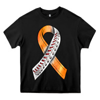 Kidney Cancer Ribbon Baseball Heavy Core Tee | Teevron