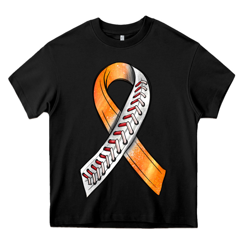 Kidney Cancer Ribbon Baseball Heavy Core Tee by BundleAndBundleShop | Teevron