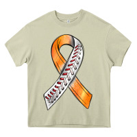 Mossy Kidney Cancer Ribbon Baseball Heavy Core Tee - BundleAndBundleShop