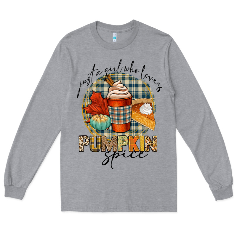 Just A Girl Who Loves Pumpkin Spice Long Sleeve Tee by CowGirlArtShop | Teevron