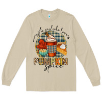 Mushroom just a girl who loves pumpkin spice Long Sleeve Tee - CowGirlArtShop