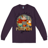 Plum just a girl who loves pumpkin spice Long Sleeve Tee - CowGirlArtShop
