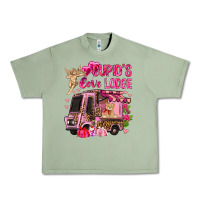 Oil Green Cupid's love lodge with truck Valentine's Day Urban Heavy Tee - HowdyJamesFarm