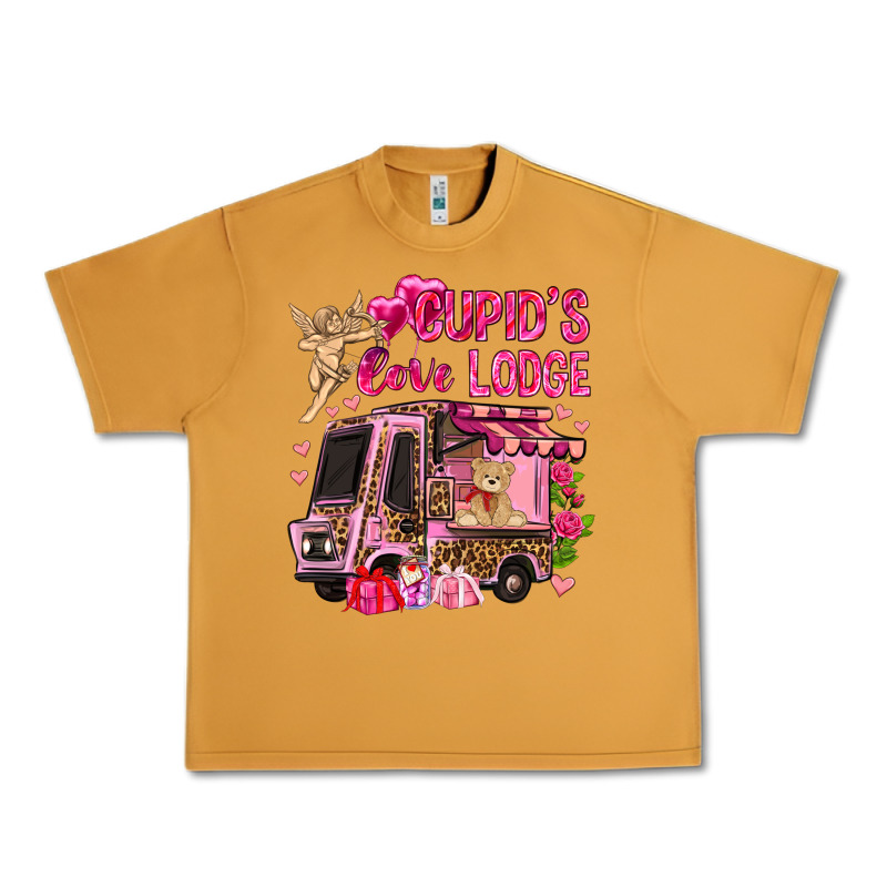 Cupid's Love Lodge With Truck Valentine's Day Urban Heavy Tee by HowdyJamesFarm | Teevron