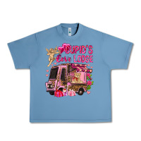 Pebble Blue Cupid's love lodge with truck Valentine's Day Urban Heavy Tee - HowdyJamesFarm