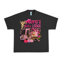 Pigment Black Cupid's love lodge with truck Valentine's Day Urban Heavy Tee - HowdyJamesFarm