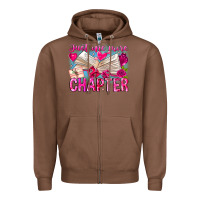 Chestnut Just One More Chapter Zipper Hoodie - CowhideDigitalArt