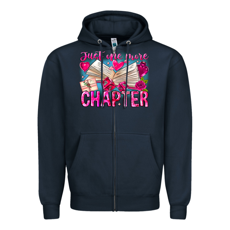 Just One More Chapter Zipper Hoodie by CowhideDigitalArt | Teevron