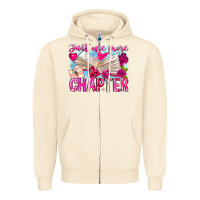 Sandshell Just One More Chapter Zipper Hoodie - CowhideDigitalArt