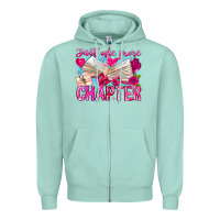 Seafoam Just One More Chapter Zipper Hoodie - CowhideDigitalArt