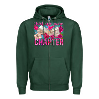 Sports Green Just One More Chapter Zipper Hoodie - CowhideDigitalArt