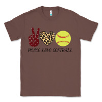 Chestnut Peace Love Softball Classic Tee - Bettercallsaul