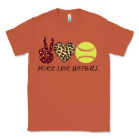 Copper Peace Love Softball Classic Tee - Bettercallsaul