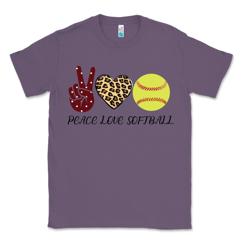 Peace Love Softball Classic Tee by Bettercallsaul | Teevron