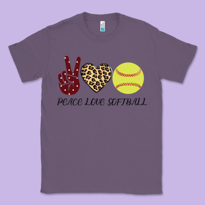 Peace Love Softball Classic Tee Designed By Bettercallsaul