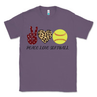 Lavender Peace Love Softball Classic Tee - Bettercallsaul