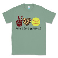 Sage Peace Love Softball Classic Tee - Bettercallsaul