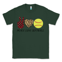 Sports Green Peace Love Softball Classic Tee - Bettercallsaul
