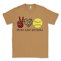 Toasted Coconut Peace Love Softball Classic Tee - Bettercallsaul