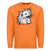 Carrot Drawing Cat Premium Sweatshirt - RacoonDesign