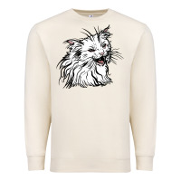 Sandshell Drawing Cat Premium Sweatshirt - RacoonDesign
