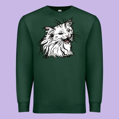 Drawing Cat Premium Sweatshirt Designed By Racoondesign