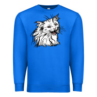 True Royal Drawing Cat Premium Sweatshirt - RacoonDesign
