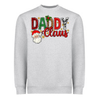 Heather Grey Western Daddy Claus Heavyweight Sweatshirt - BundleAndBundleShop