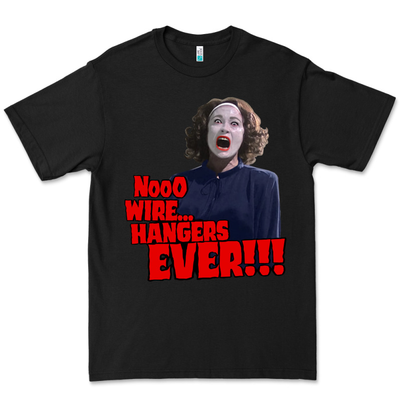 Nooo Wire Hangers.. Ever!!! Vintage Mommie Dearest Quote Print Premium Tee by lanVoArt | Teevron
