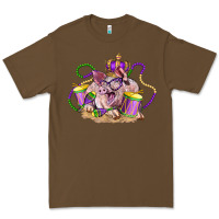 Cacao Mardi Gras pig Premium Tee - LillyAllenDesigns