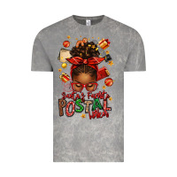Cloud Rock santas favorite postal worker afro messy bun Vintage Tee - texasbilliewilder