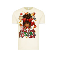 Vintage Arctic santas favorite postal worker afro messy bun Vintage Tee - texasbilliewilder