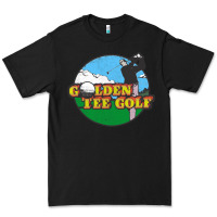 Black golden tee golf Premium Tee - lanVoArt
