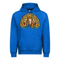 Cobalt Western Leopard Sunflower Goat Rainbow Urban Hoodie - BarkalooDesign